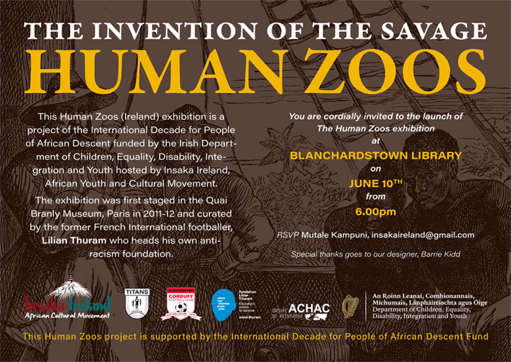 The exhibition 'The Human Zoos' at Blanchardstown Public Library
